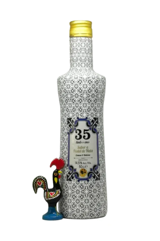 Licor 35 - Pastel de Nata Likeur | Edição Limitada Azulejo | 50cl | SaboresDePortugal.nl